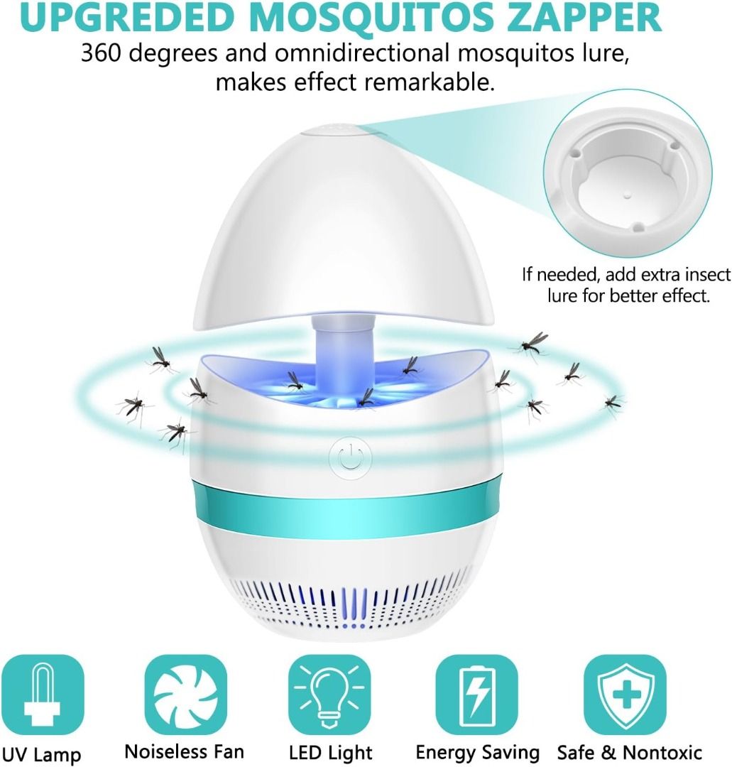 0017 SUNNEST Bug Zapper, Mosquito Killer Lamp, Electronic Insect Killer ...