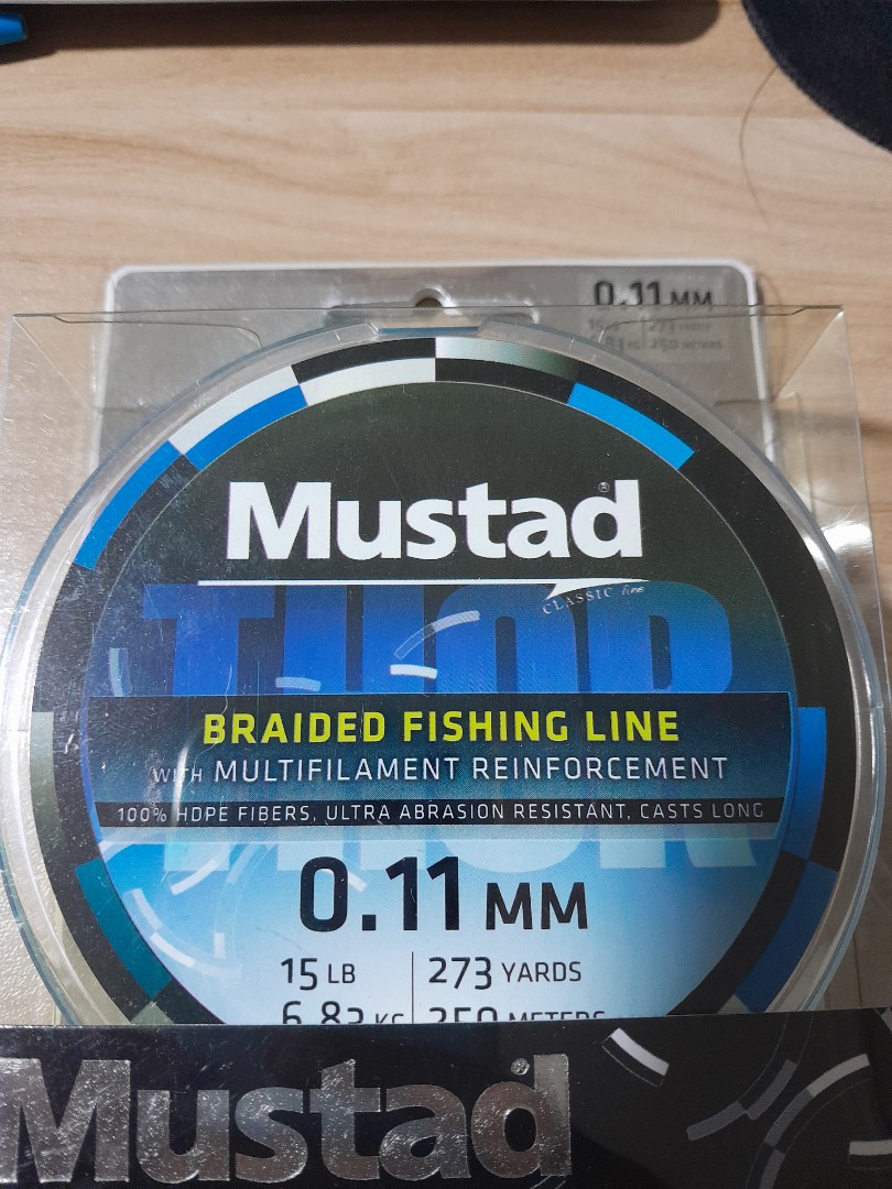 15lb Mustad THOR braided fishing line, Sports Equipment, Fishing