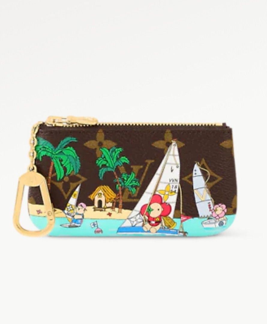 LOUIS VUITTON KEY HOLDER AND BAG CHARM VIVIENE HOLIDAY ANIMATION