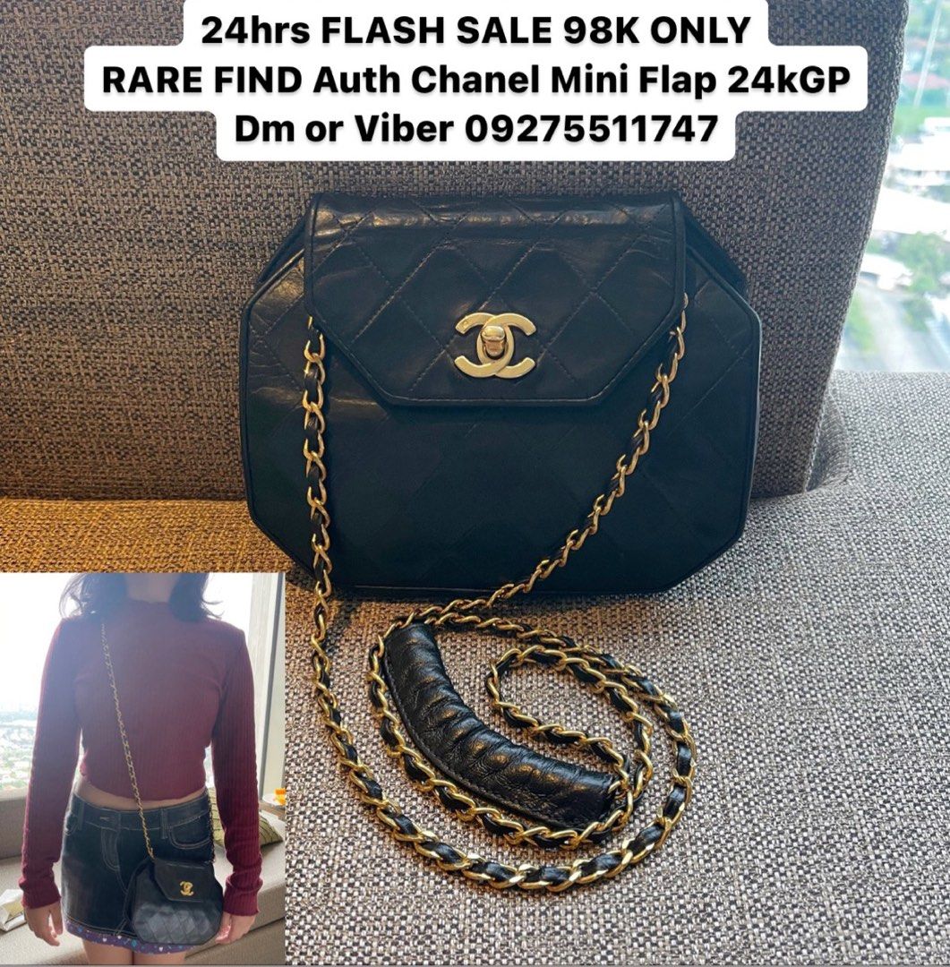 24hrs FLASH SALE Authentic Chanel Mini Sling Flap Rare Find