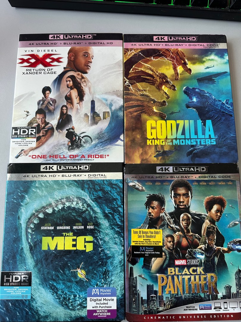 4K ultra blu rays- xxx return of Xander cage, Hobbies & Toys, Music &  Media, CDs & DVDs on Carousell