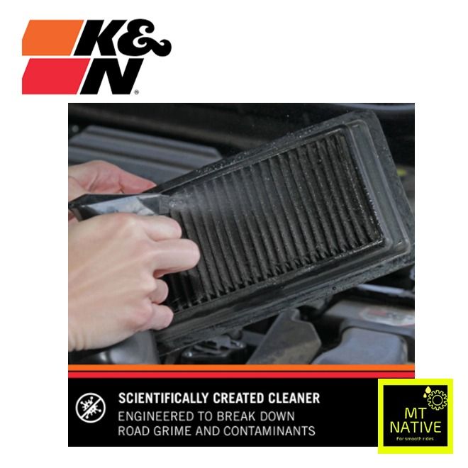 KN Air Filter Cleaning Kit: Aerosol Filter Cleaner and Oil Kit; Restores  Engine Air Filter Performance; Service Kit-99-5000