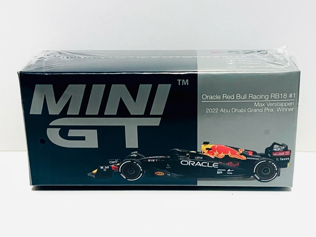 全新未開封MiniGT No. 520 Scale 1:64 1/64 比例Mini GT 合金車仔紅牛