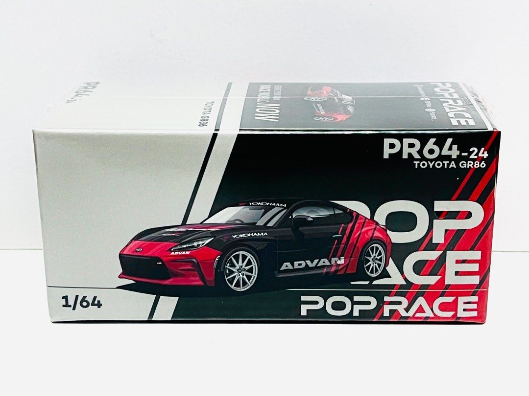 未開封新品 POP RACE 1/64 PR64-97 SKYLINE GT-R V8 DRIFT (HAKOSUKA)