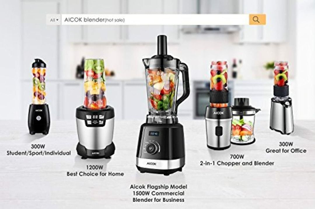 Aicok Stand Blender BL1030KFGS, TV & Home Appliances, Kitchen