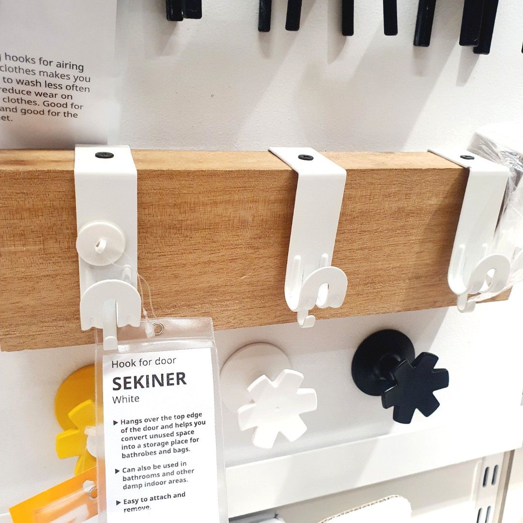 🆕️ IKEA 1pc Hook for Door (White), Furniture & Home Living, Home  Improvement & Organization, Hooks & Hangers on Carousell