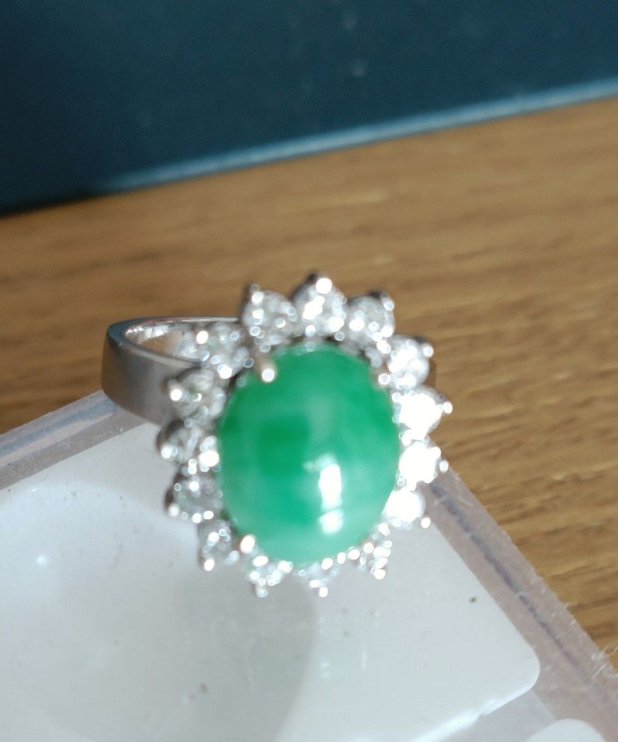 Genuine green hotsell jade rings