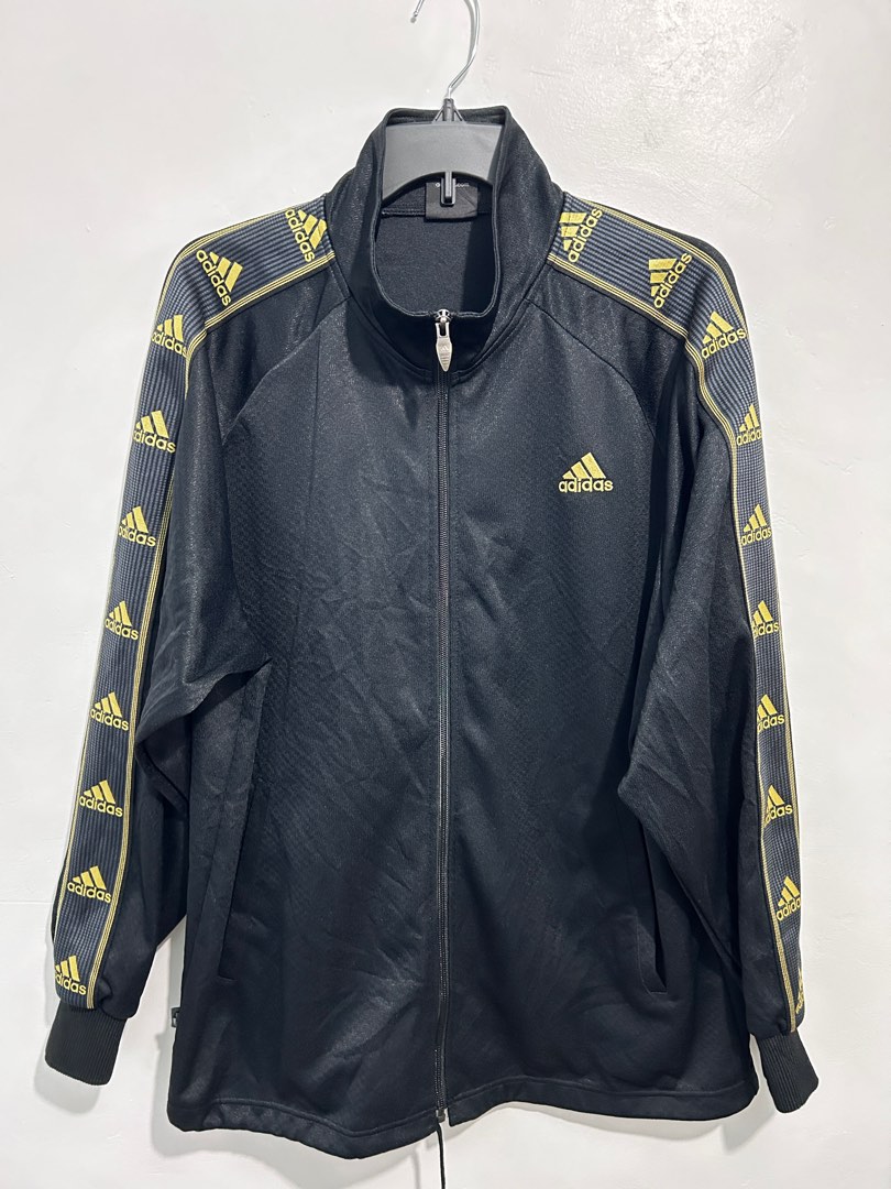 adidas black gilet