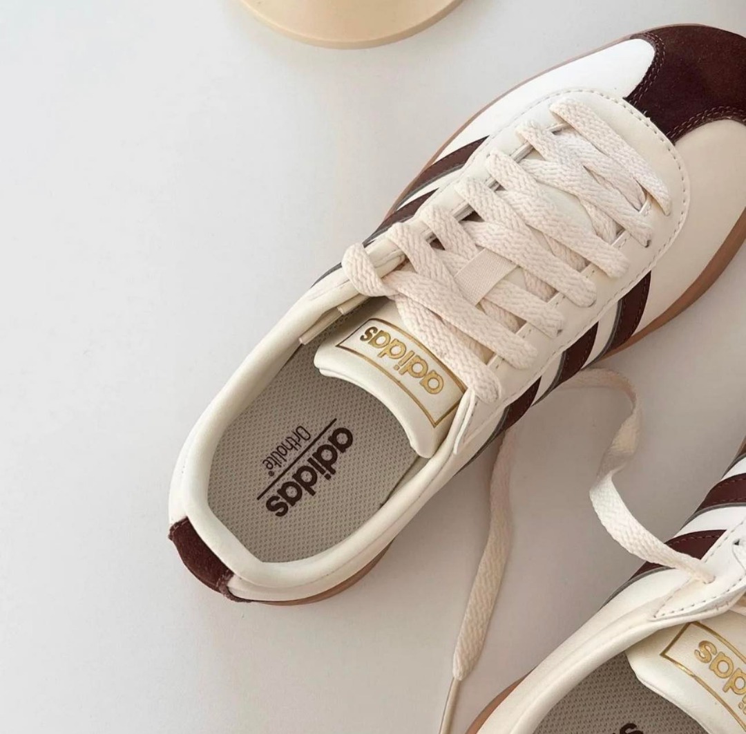 Adidas Neo VL Court Cream Brown Women s Fashion Footwear