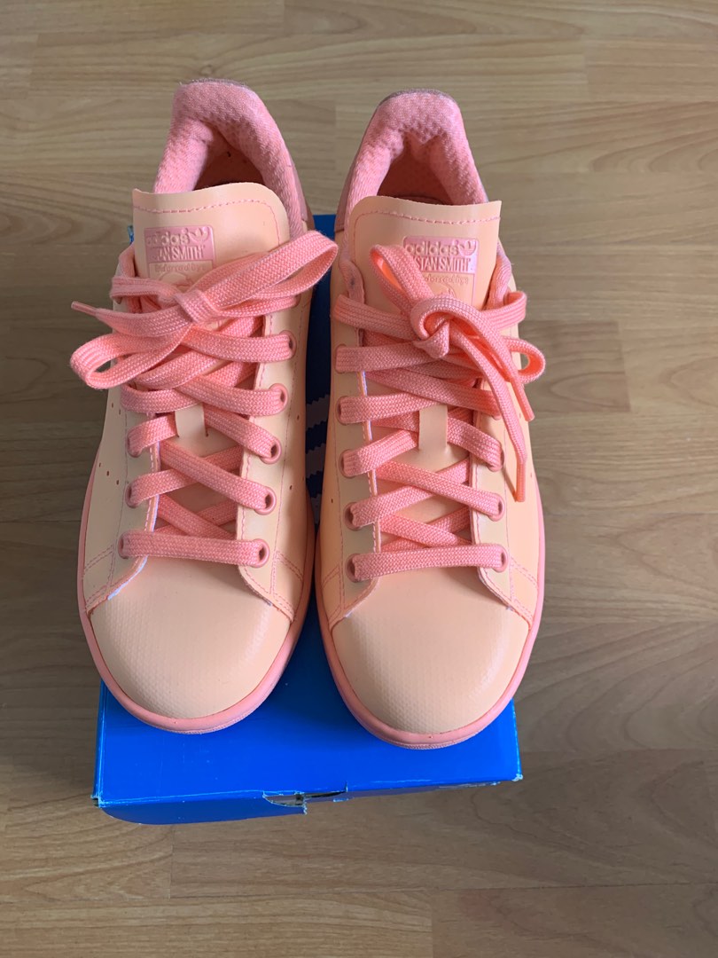 adidas Stan Smith Adicolor Sun Glow Women s Fashion Shoes on