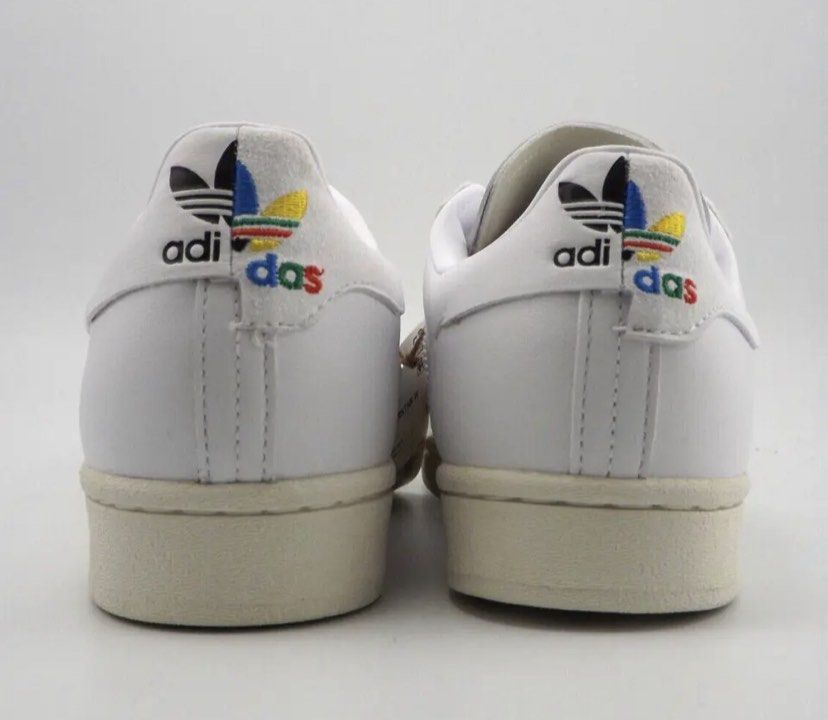 Adidas superstar white online rainbow