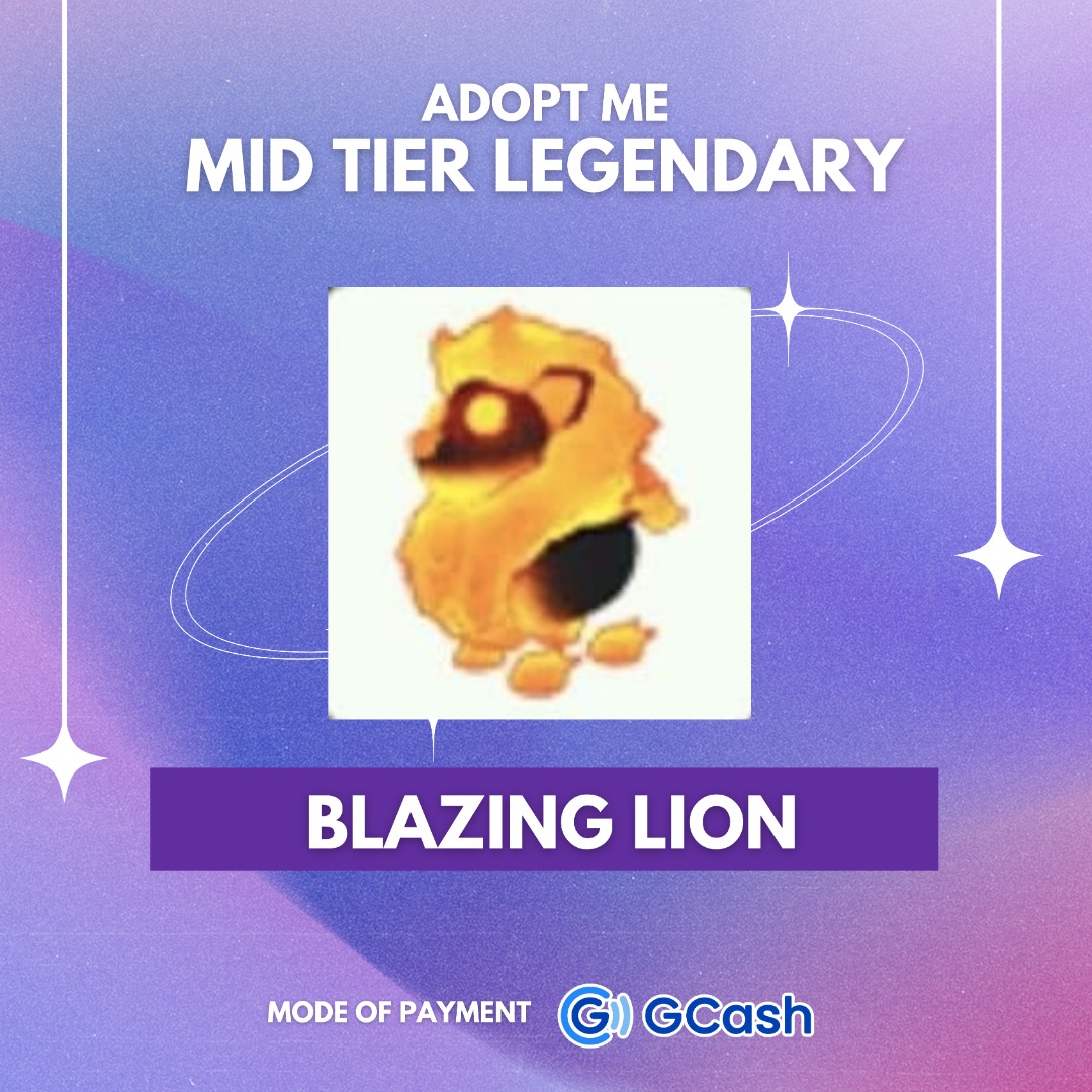 Adopt Me Normal Blazing Lion, Hobbies & Toys, Toys & Games on Carousell