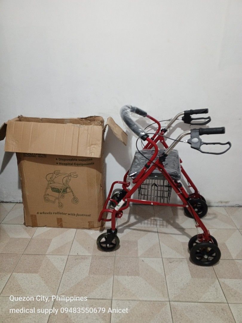 Adult ROLLATOR with footrest (Category: Other Assistive Aids) located in Quezon City. Submitted by velascoani41246 (Listing ID 1263371528, Image 2). Description: Solare brand same day delivery 🚚 pick up location Don Manuel Agregado St brgy Lourdes sta Mesa Heights Quezon city landmark WEN SHA SPA banawe St QC 09483550679 for fastest transaction.