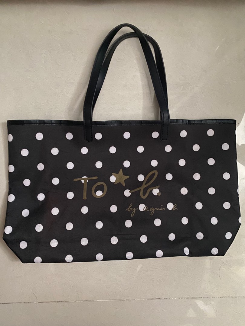 Agnes B black tote bag, Women's Fashion, Bags & Wallets, Tote Bags on