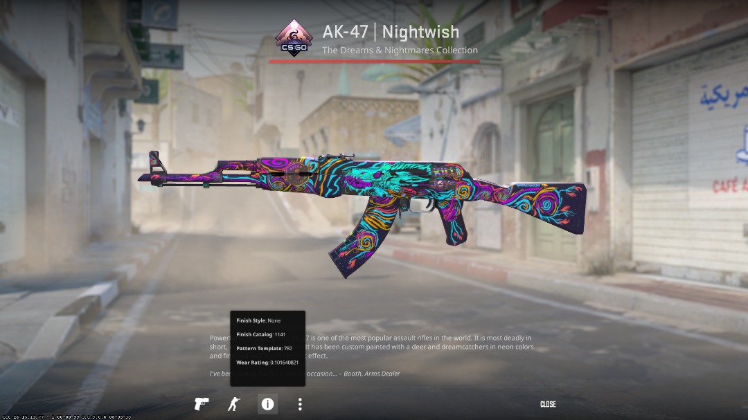 AK-47 | Nightwish Minimal Wear CSGO CS2, Video Gaming, Video Games ...