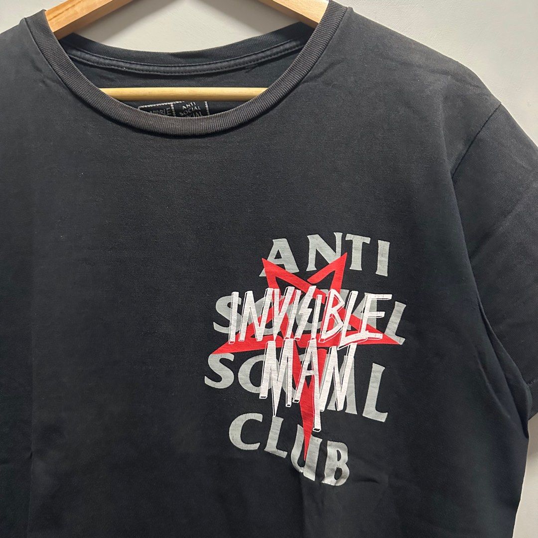 Anti Social Social Club x Invisible Man tee, Men's Fashion, Tops & Sets ...