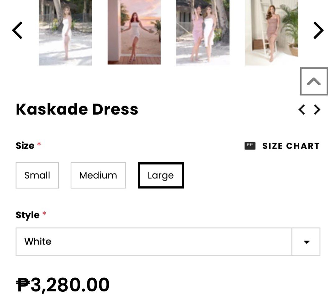 Apartment Eight White Dress (Category: Dresses) located in San Fernando. Submitted by charmmd (Listing ID 1263493223, Image 3). Description: - Brand new with tag - Size L but can fit M.