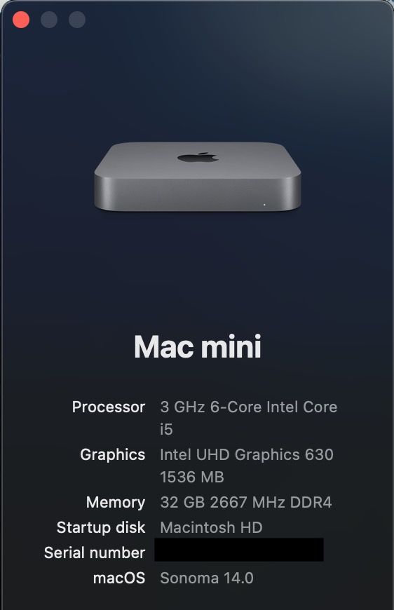 Apple Mac Mini 2018 i5 32GB RAM 256GB SSD, Computers & Tech