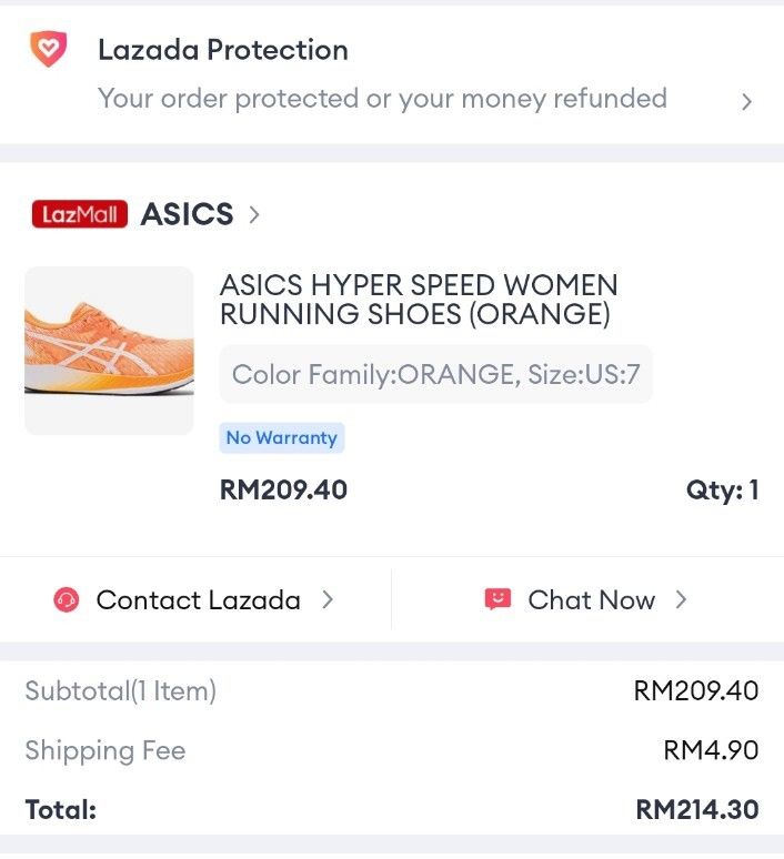 Asics lazada top