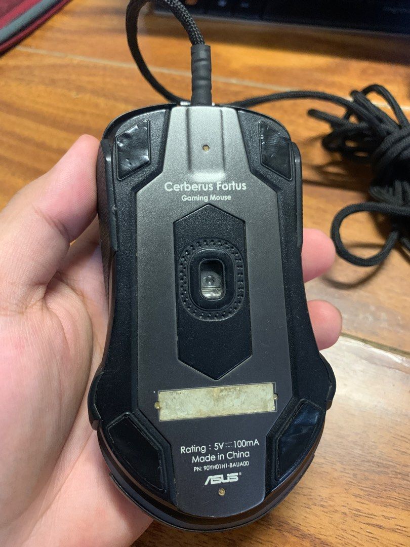 Asus Cerberus Fortus Gaming Mouse (Category: Mouse & Mousepads) located in Imus. Submitted by cedieacosta (Listing ID 1263457594, Image 2). Description: For sale only! Asus Cerberus Fortus Gaming Mouse - no box - replaced mouse cable - replaced switches to omron whites For pickup only Location: Imus cavite nov 3-5, Diliman QC nov 6 onwards MOP: Gcash or BPI MOD: Lalamove or GGX WYSIWYG No returns or refunds.