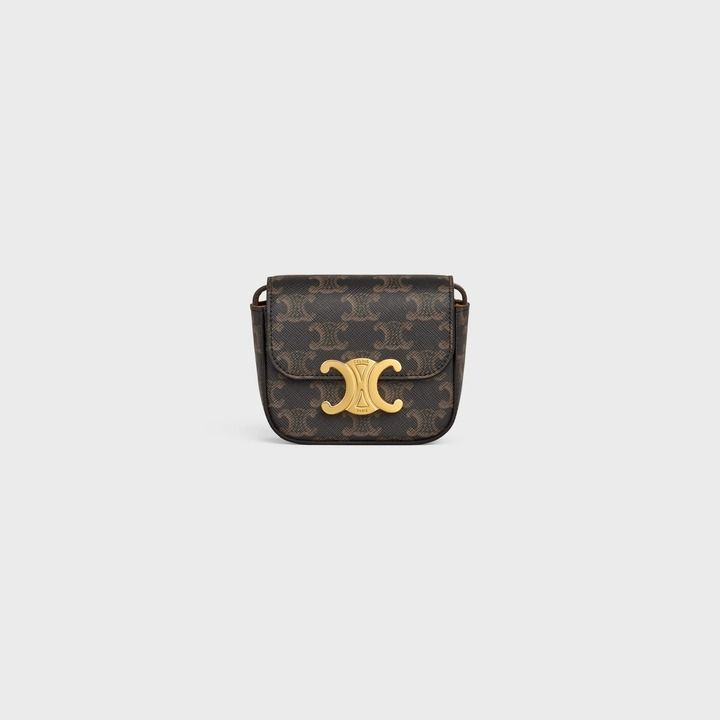Celine Wallet on Strap in Triomphe Canvas, Women's Fashion, Bags & Wallets,  Cross-body Bags on Carousell