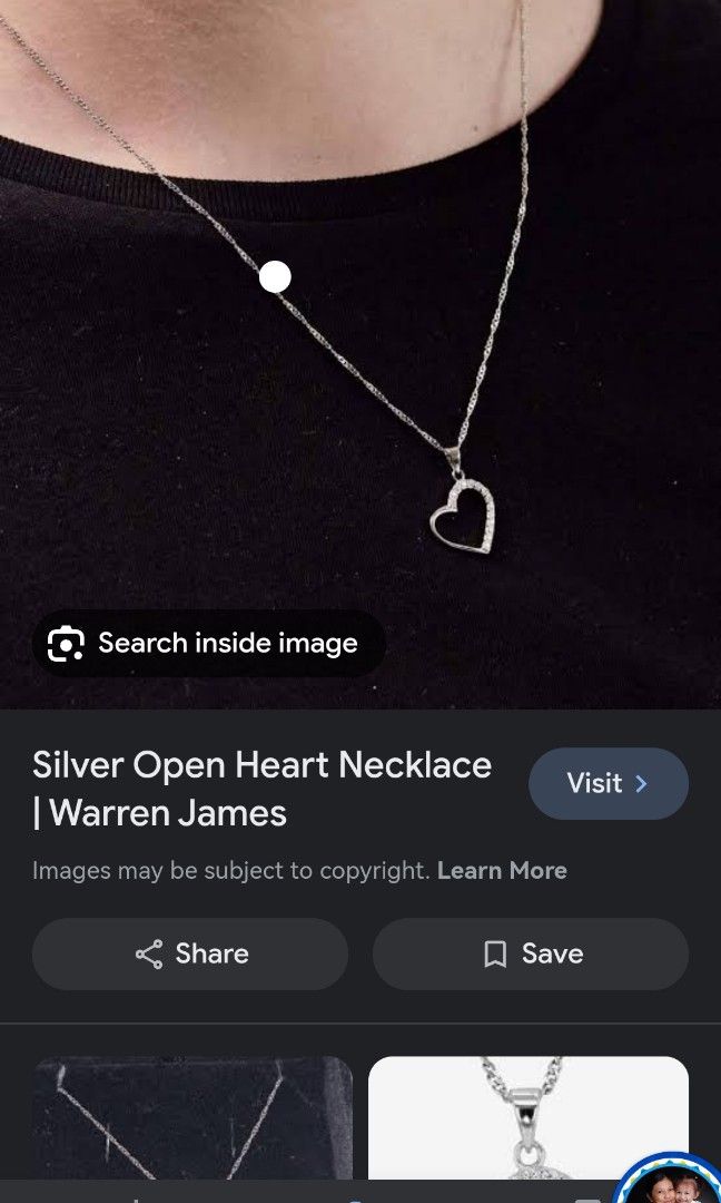 Sterling Silver DiamonFlash Baguette Cross Necklace | Warren James