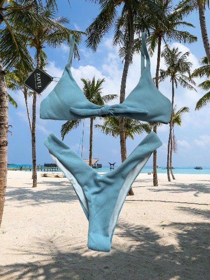 Baby blue bikini set Women s Fashion Swimwear Bikinis