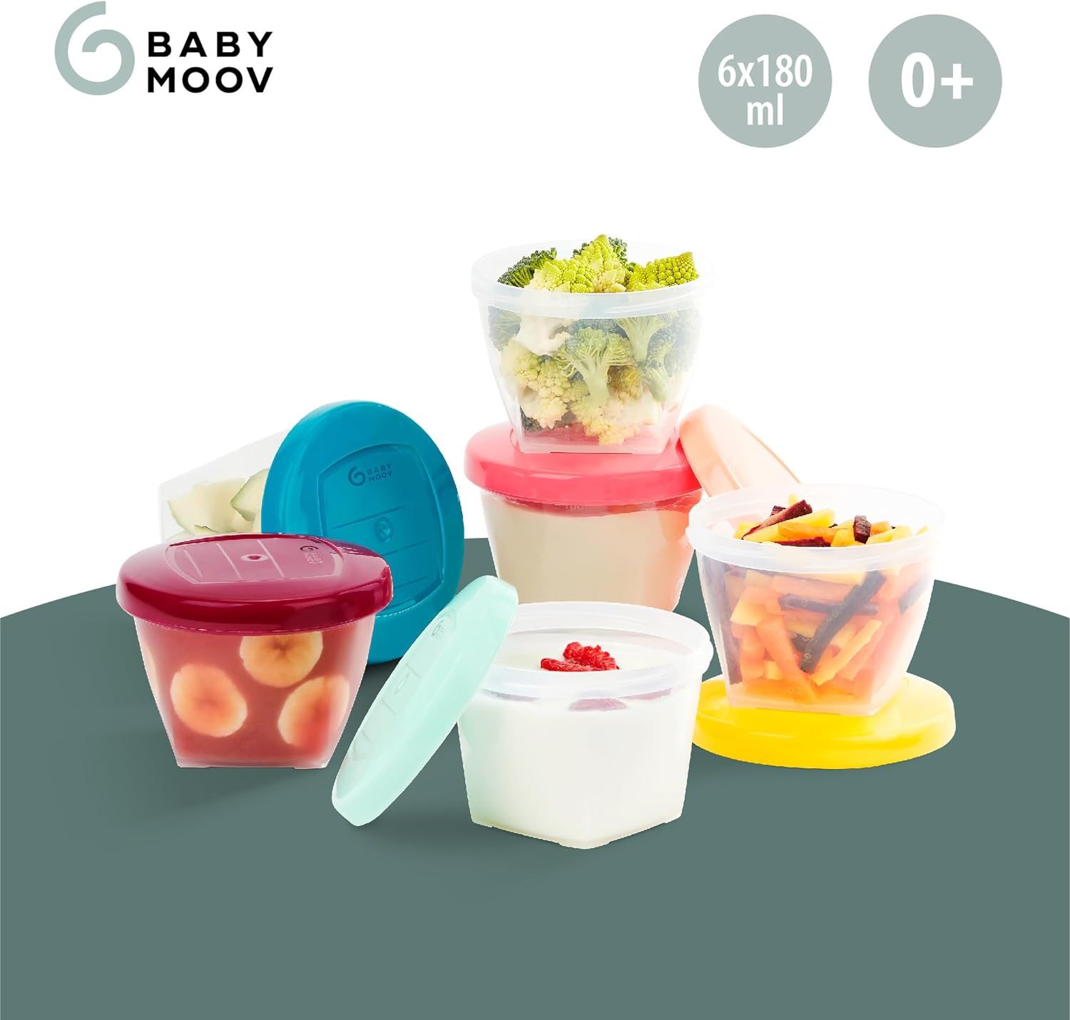 Melii Baby Snack & Freezer Storage Containers Serving Baby Food At Home  Portable BPA Free Easily Connect Separate Microwave-safe