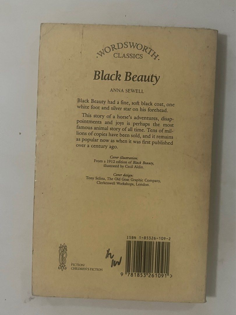 Black beauty anna sewell (Category: Storybooks) located in Subic. Submitted by 3ungs (Listing ID 1263522451, Image 2). Description: Free for other purchases should the buyer want it. Negotiable within reason for buyers Published first in 1877 A horse of nineteenth century England tells his life story from his early home through many masters and experiences, both good and bad. About the author Anna Sewell was a kind and generous woman whose great 