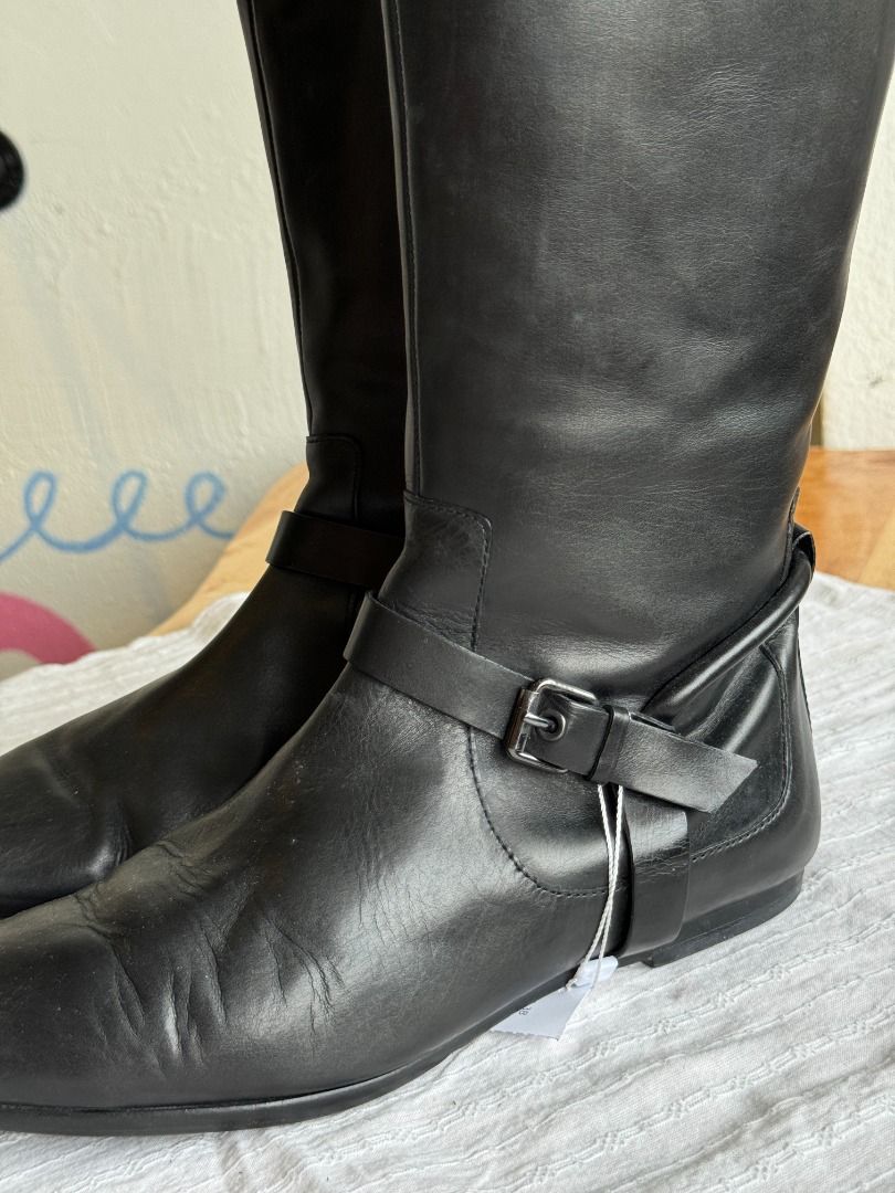 Calvin klein riding boots new arrivals