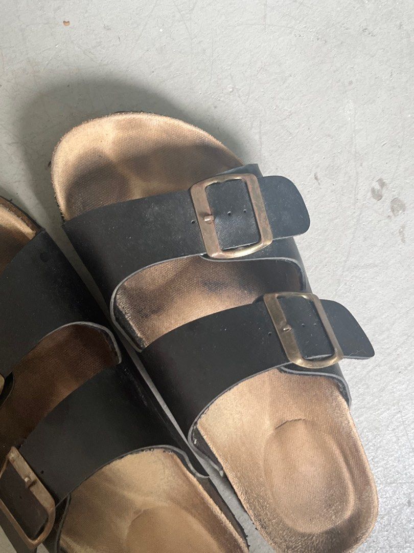 Double strap buckle cheap sandals