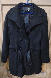 black wool coat large