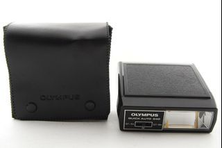 [BMC] Olympus Quick Auto 240 Speedlight Flash Strobe with Rear Chart For Manual Film Analogue Camera (Used) *With PC Flash Sync Cord