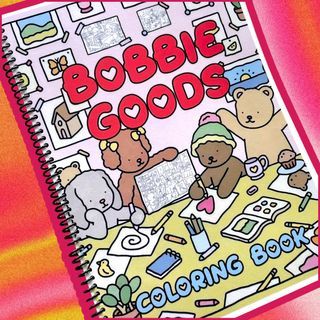 Bobbie Goods Cute Animal Pastel Adult Coloring Book (80 Pages, 80GSM Thick)