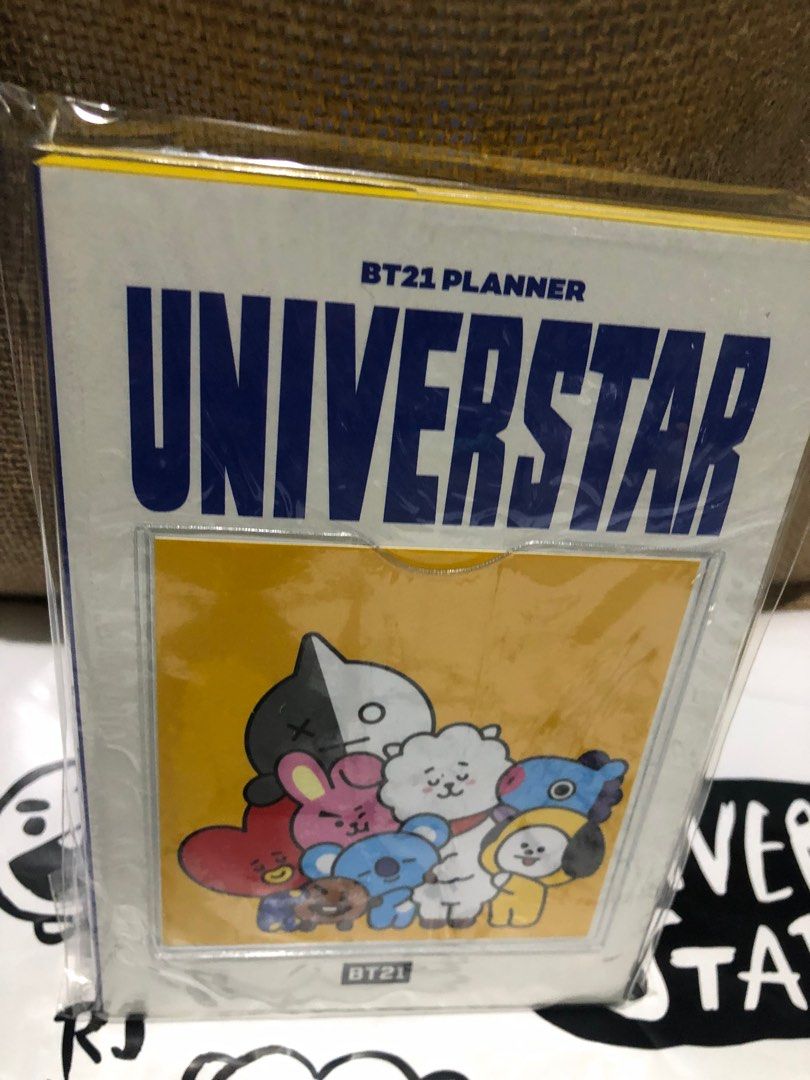 BT21 UNIVERSTAR PLANNER (Category: Stationery & School Supplies) located in Manila. Submitted by pingfed (Listing ID 1263496051, Image 1). Description: 1 piece only Unopened Free delivery within Metro Manila Payment: BDO, BPI, GCash, Maya.