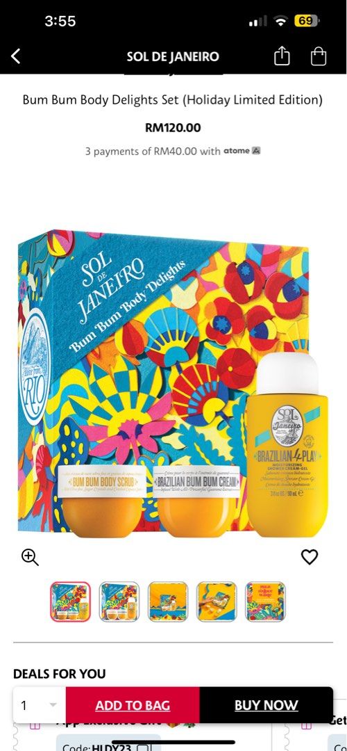 SOL DE JANEIRO Bum Bum Body Delights Set