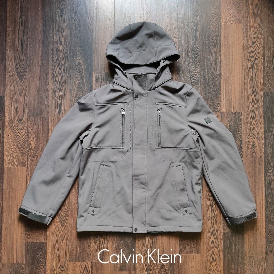 CALVIN KLEIN CK Soft Shell Tech Fleece Jacket Men s Fashion