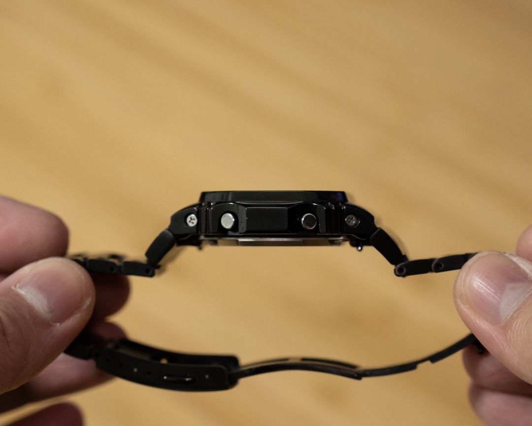 Casio GSHOCK GWM56101 with Stainless Steel Mod Kit, Men's Fashion