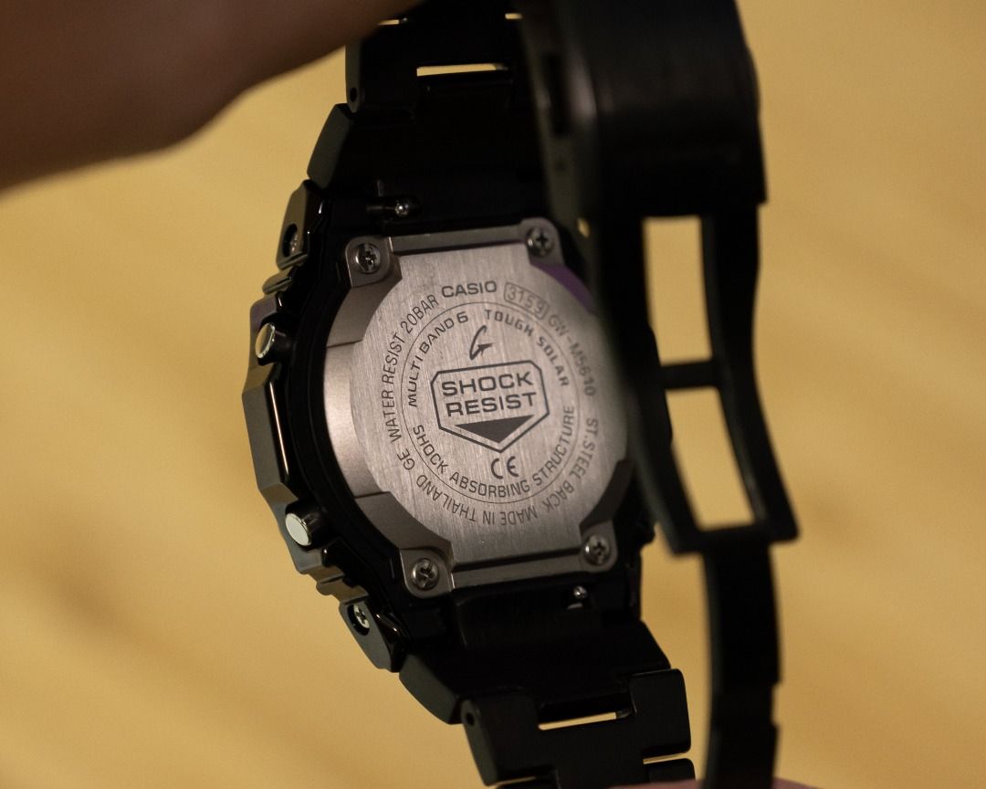 Casio GSHOCK GWM56101 with Stainless Steel Mod Kit, Men's Fashion