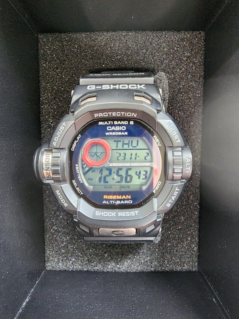 Casio G-Shock Riseman GW-9200J (Multi Band 6), 男裝, 手錶及配件