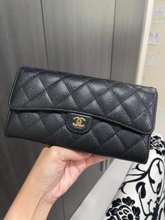 Leather wallet Chanel Pink in Leather - 24420888