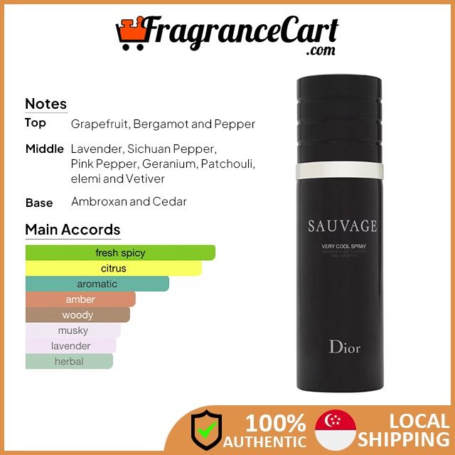 Christian Dior Sauvage Very Cool Spray EDT for Men 100ml Tester