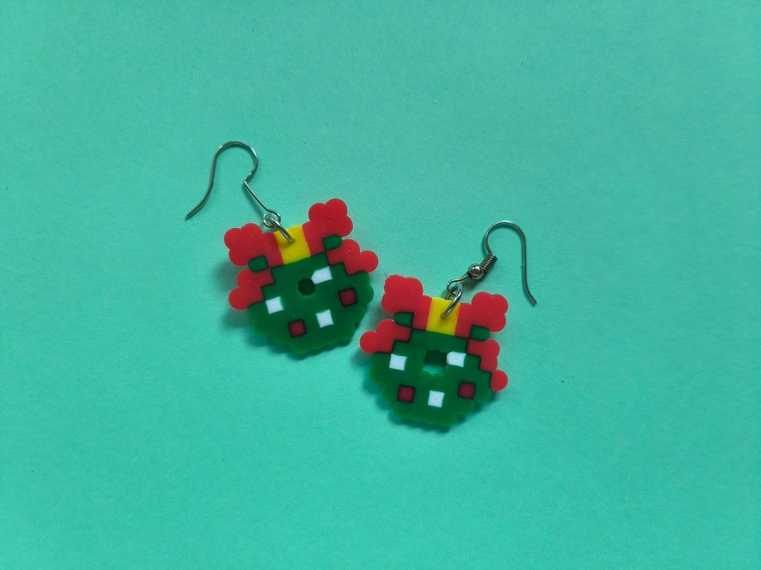 CHRISTMAS EARRINGS CHRISTMAS GIFTS HANDMADE CARFT Hobbies