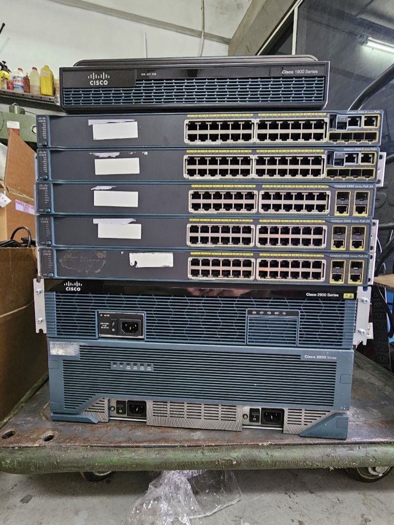 Cisco switch 3750 POE, 2960 switch, Routers, Computers & Tech, Parts ...