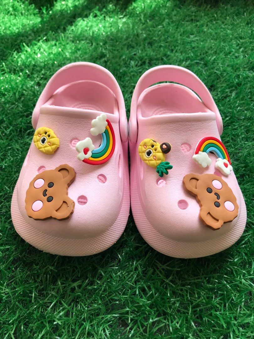 Pink clog sandals best sale