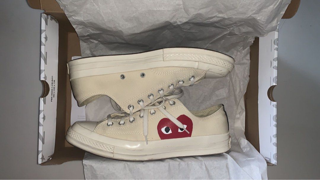 Cdg converse top low tops