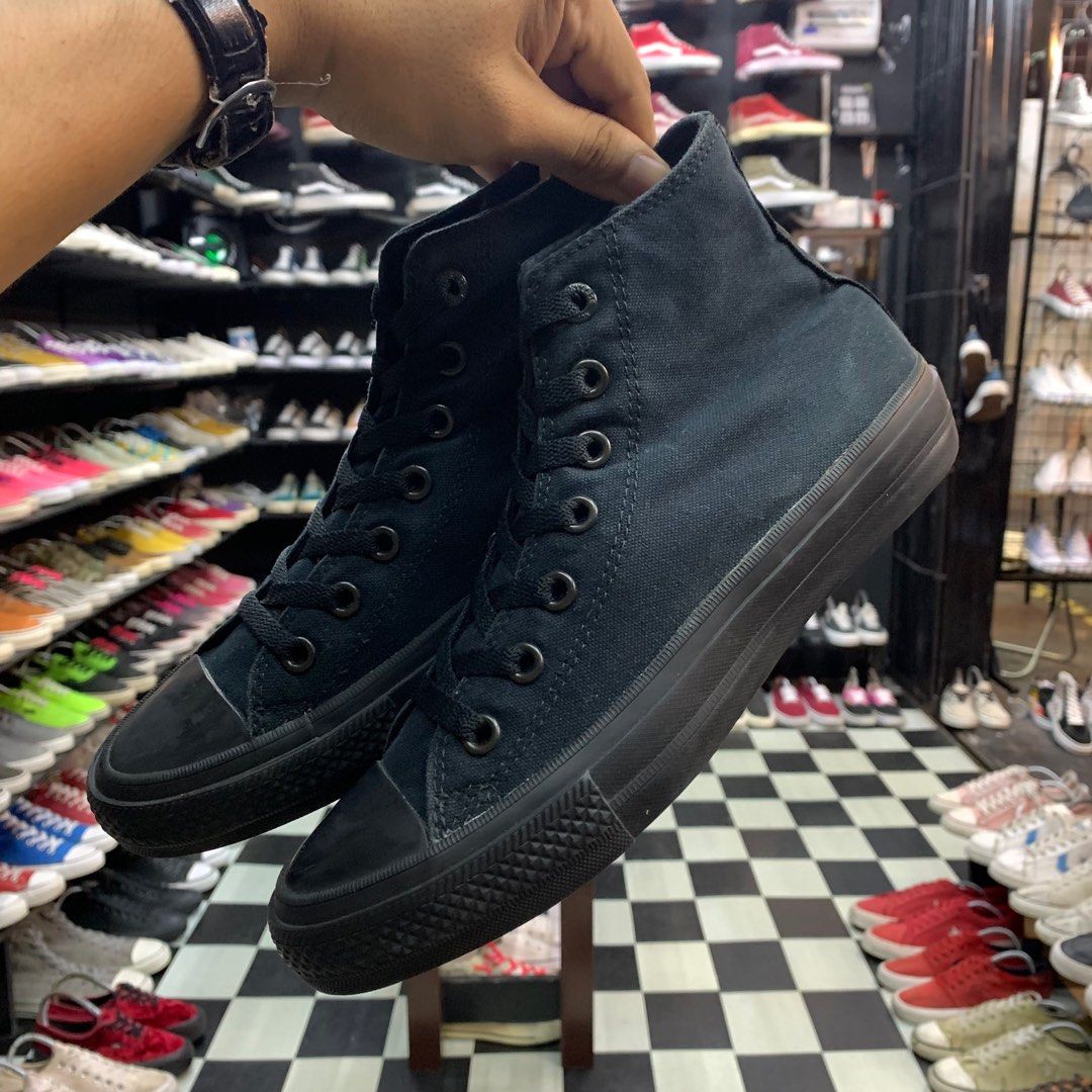Converse full black high ori store