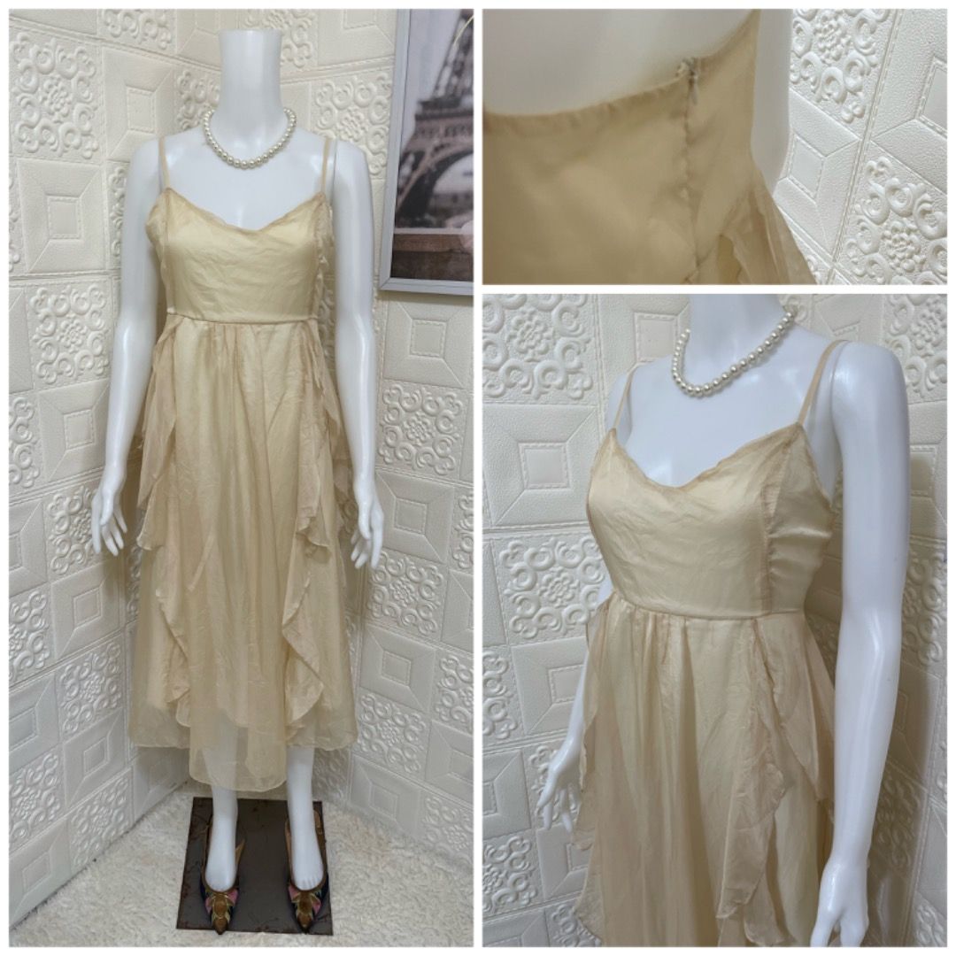 Cream Fairy Dress, Women's Fashion, Dresses & Sets, Dresses on Carousell