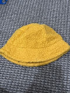 dark yellow fur hat