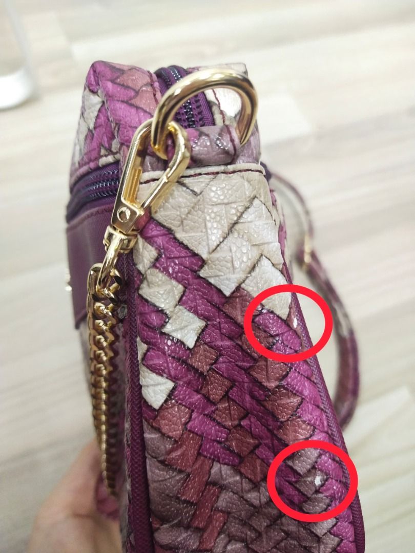 DEFECT BAG Strawberry Queen Women Coco Sling Bag With Gold Chain